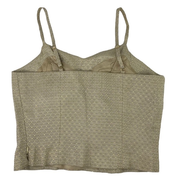 cach'e beautiful gold sparkling cropped top, 6 - Picture 2 of 13